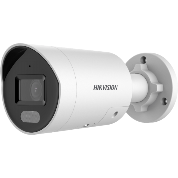 Hikvision DS-2CD202047G2-LU/SL(C), 4 Megapixeli, ColorVu, Mini Bullet, LED 40m, Microfoon, difuzor și lumină stroboscopică