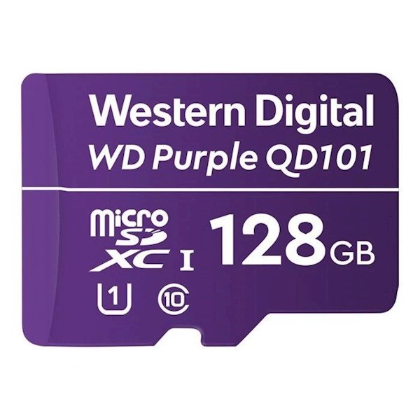 WD Purple 128GB Surveillance microSD, WDD128G1P0C