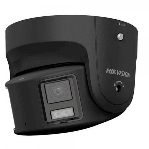 Hikvision DS-2CD2387G2P-LSU/SL, 4 Megapixel, Dome Camera, ColorVu, 180 Graden Panoramisch ZWART